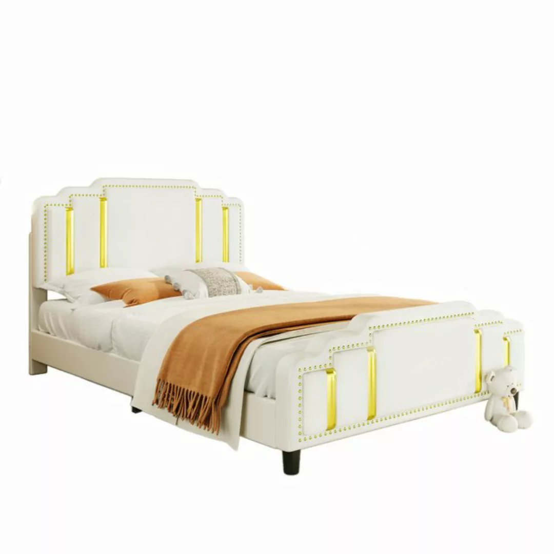 REDOM Polsterbett Flachbett,Doppelbett (minimalistisches Styling, 140x200cm günstig online kaufen