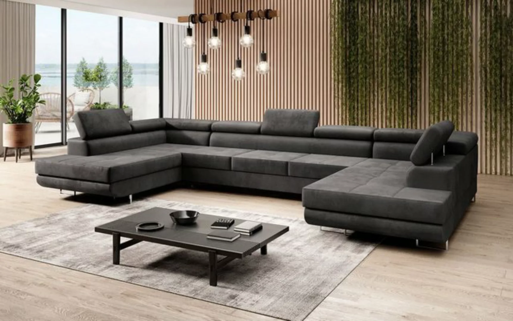 Baidani Sofa Sofa Taormina mit Schlaf- und Klappfunktion (Samt), inkl. Aufb günstig online kaufen