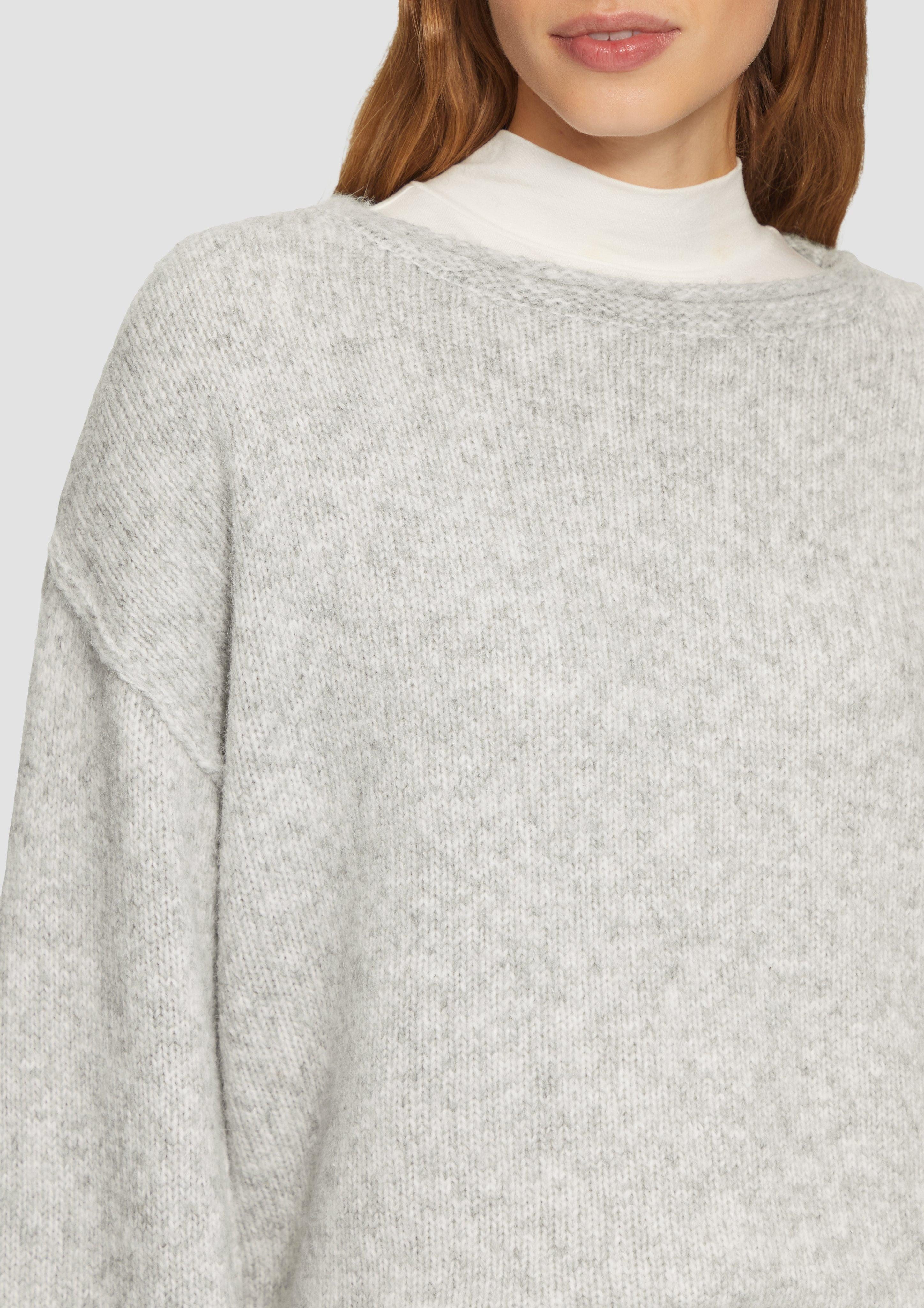 s.Oliver Strickpullover Strickpullover mit weiten Ärmeln günstig online kaufen