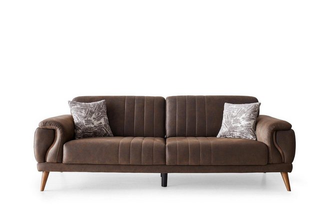 JVmoebel 3-Sitzer Stilvoller Dreisitzer Polster Couch Wohnzimmer Stoffsofa günstig online kaufen