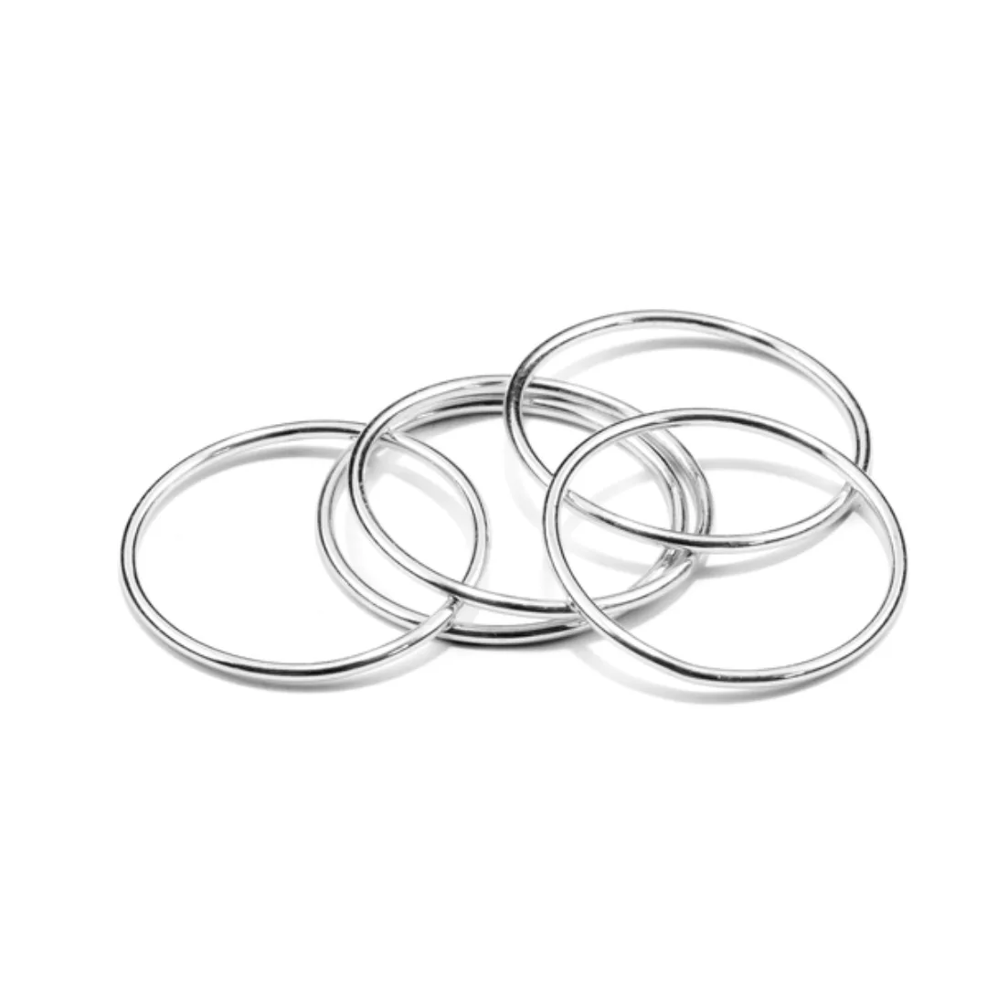 Ring Wire, Set Aus 3 Ringen, Silber 925, Sterlingsilber, Ringgröße 50 - 58, günstig online kaufen