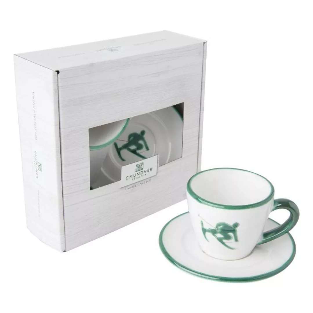 Gmundner Keramik Toni Grün Espresso for you Set 2-tlg. günstig online kaufen