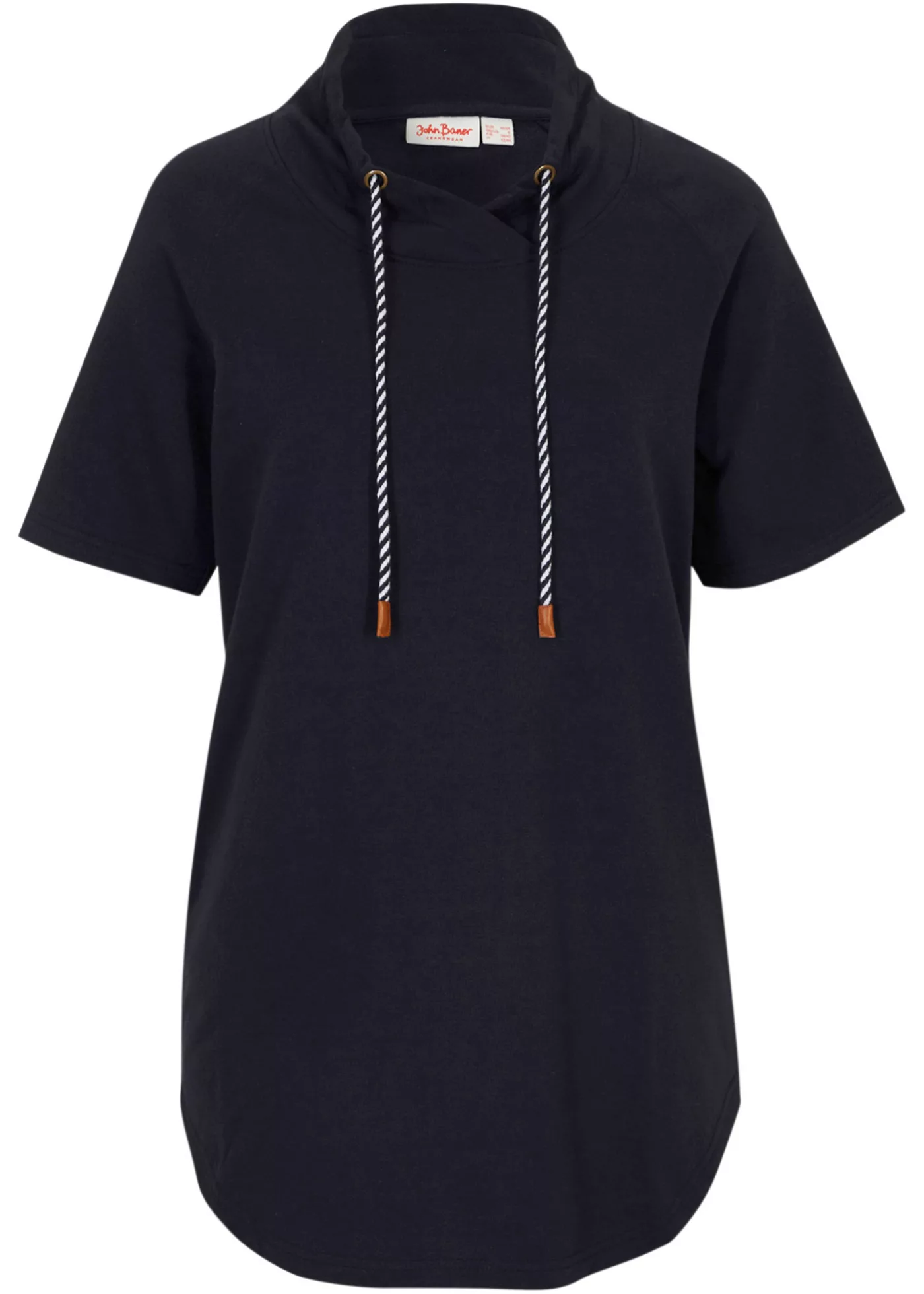 Lockeres Longsweatshirt, halbarm günstig online kaufen