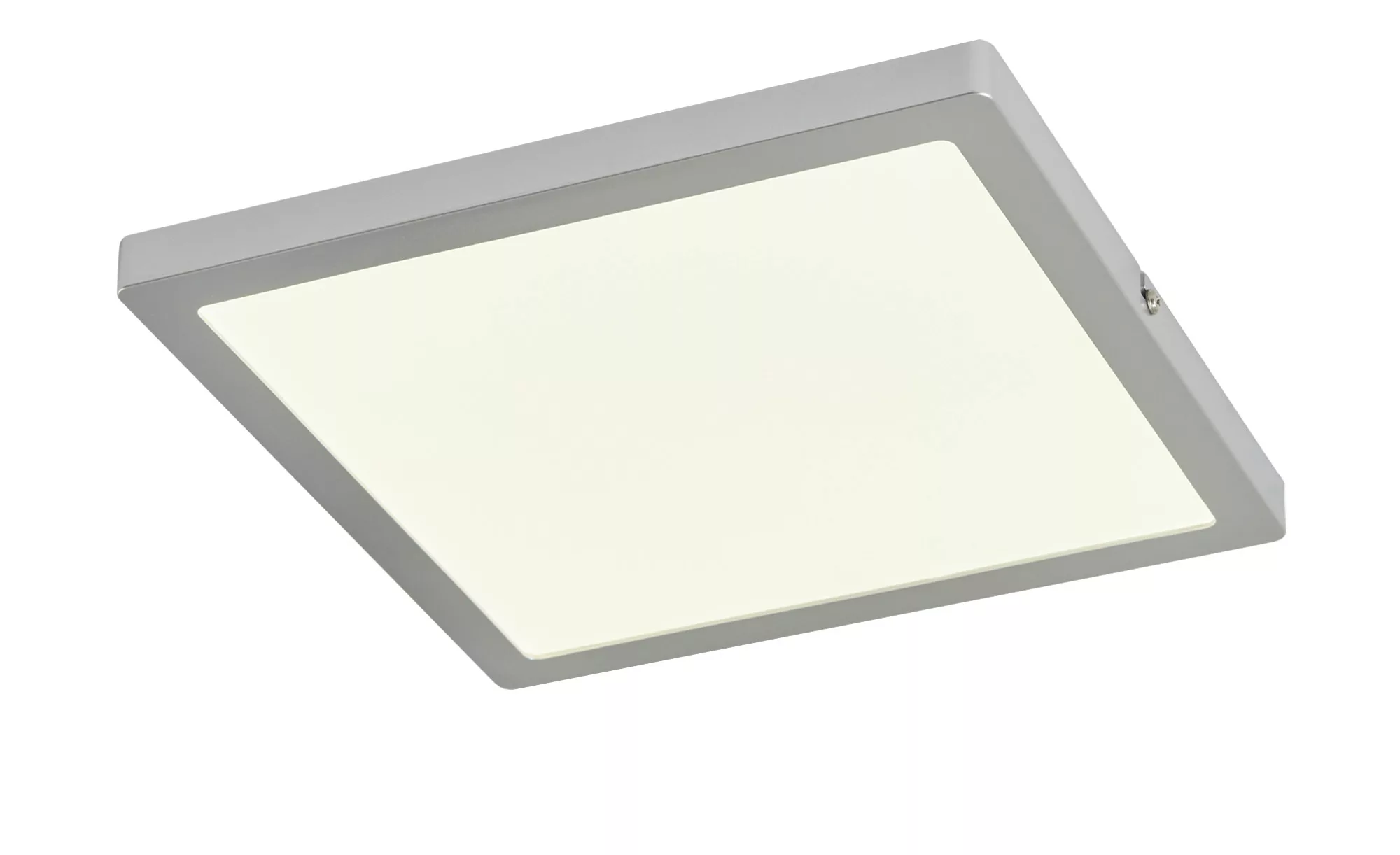 LED-Panel, chrom-matt, eckig - silber - 30 cm - Lampen & Leuchten > Innenle günstig online kaufen