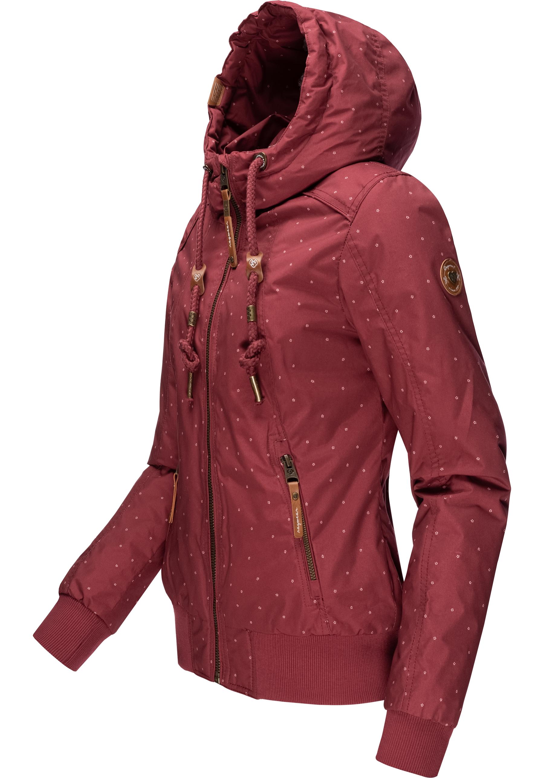 Ragwear Outdoorjacke "Druna Print Winter", mit Kapuze, stylische Winterjack günstig online kaufen