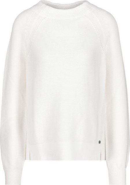 Monari Blusenshirt Linksstrick-Pullover off-white günstig online kaufen