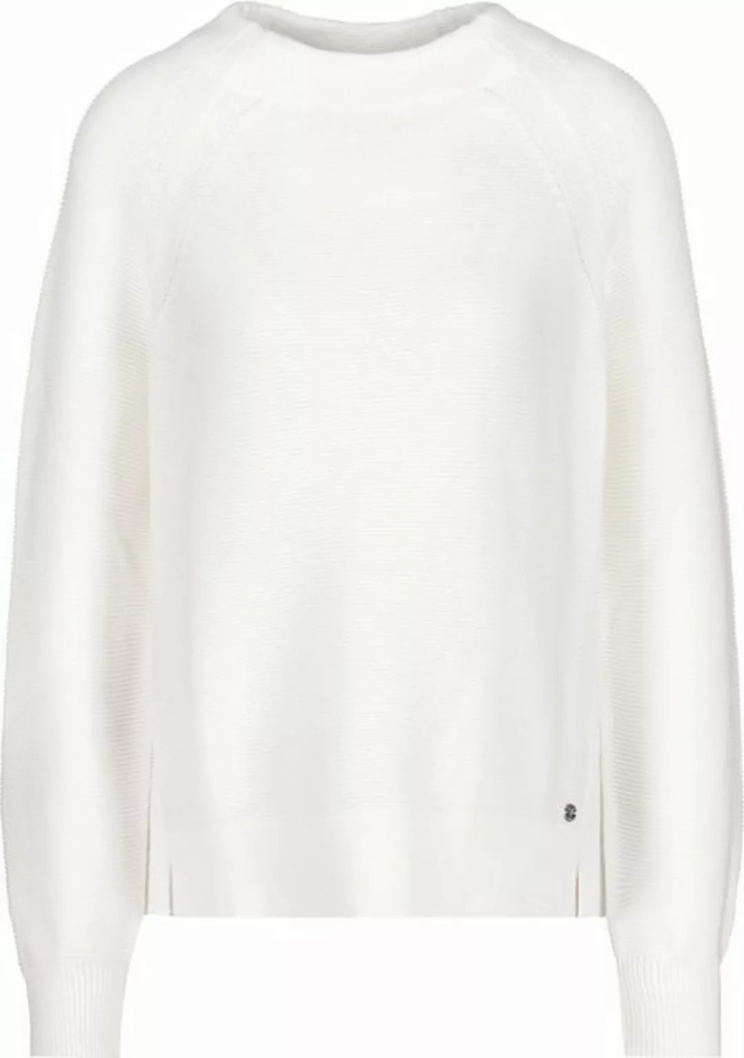 Monari Blusenshirt Linksstrick-Pullover off-white günstig online kaufen