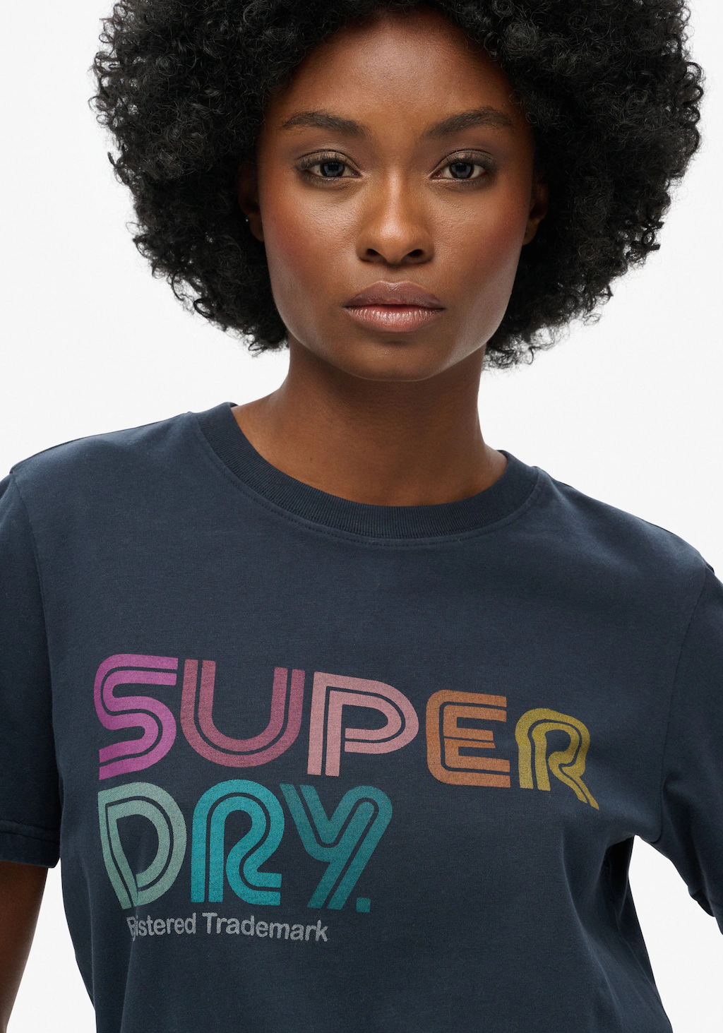 Superdry Kurzarmshirt "RAINBOW LOGO RELAXED T SHIRT" günstig online kaufen