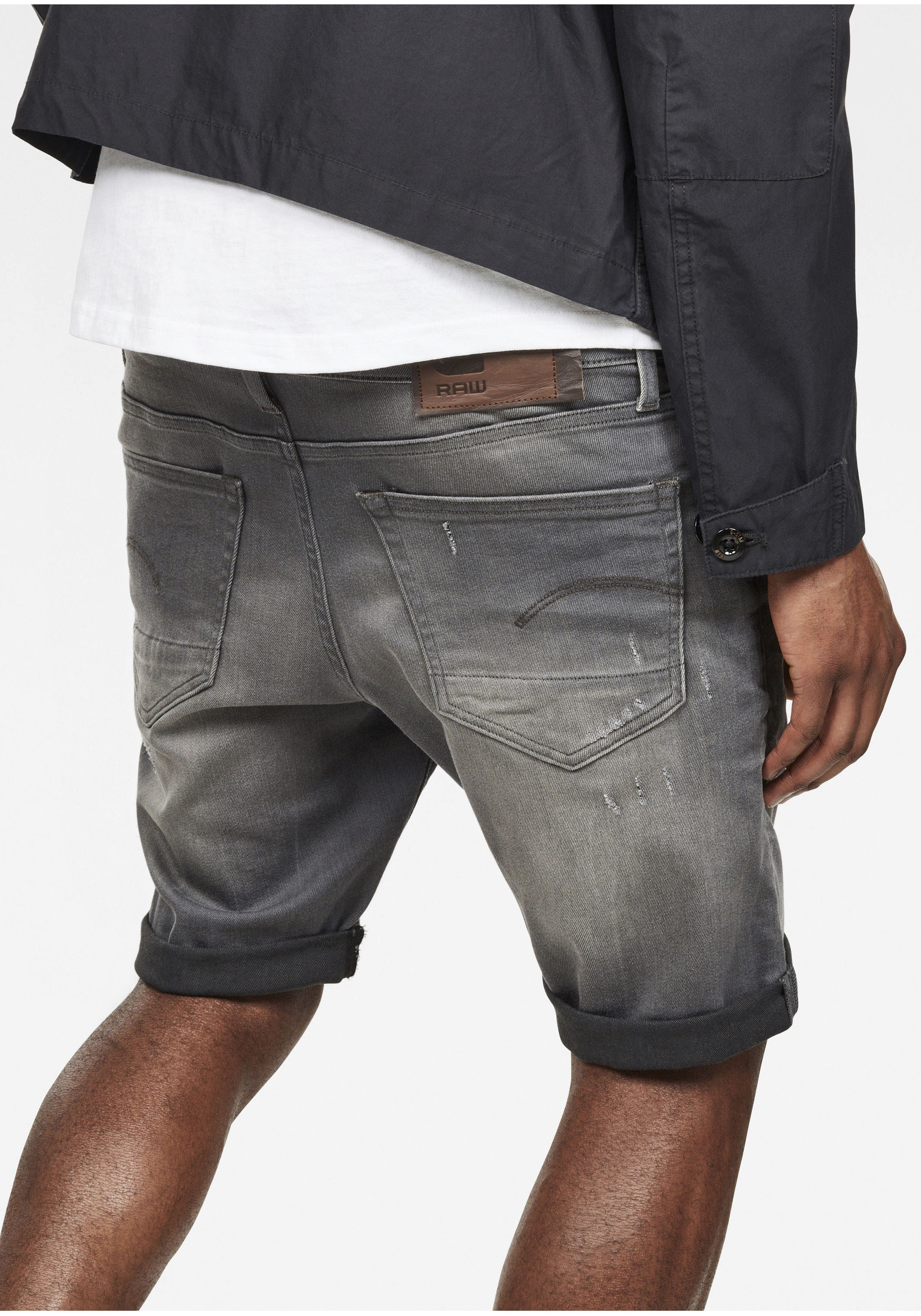 G-star 3301 Slim 1/2 Jeans-shorts 32 Light Aged Destroy günstig online kaufen