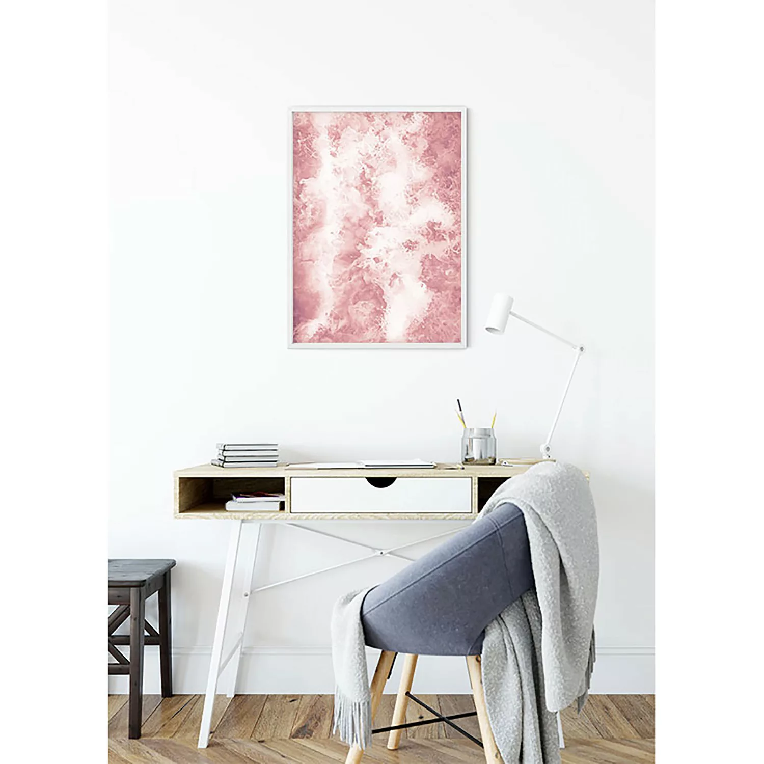 KOMAR Wandbild - Pink Bubbles - Größe: 50 x 70 cm mehrfarbig Gr. one size günstig online kaufen