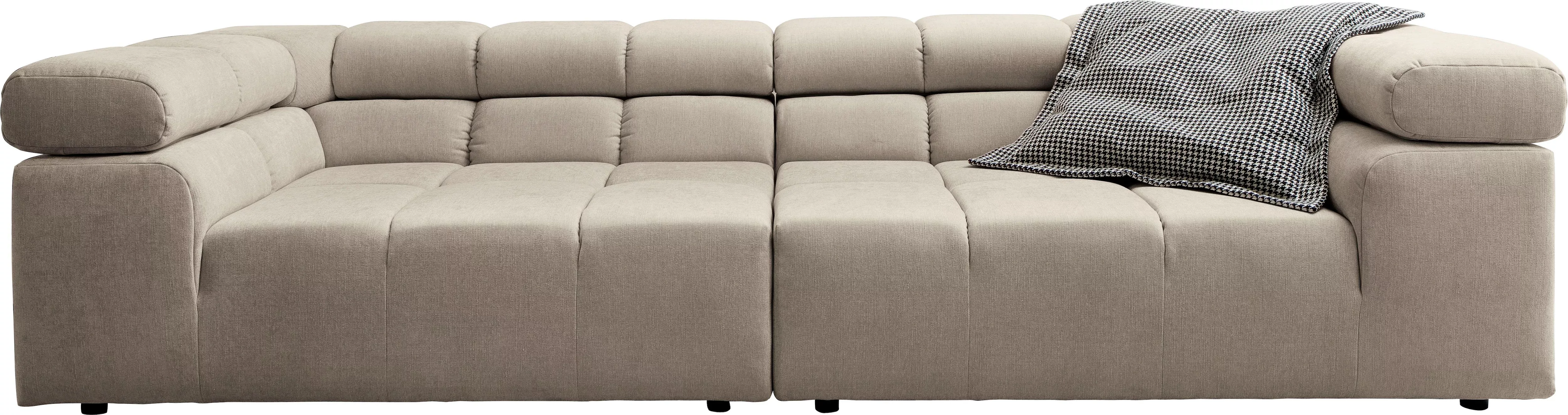 INOSIGN Big-Sofa Ancona B/T/H: 290/110/70 cm, auffällige Steppung, inkl. 2 günstig online kaufen