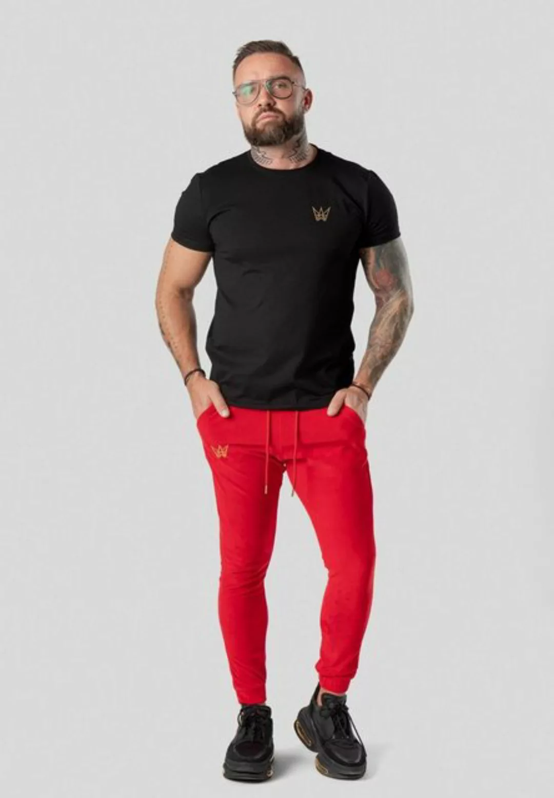 TRES AMIGOS T-Shirt Einfaches Slim Fit T-Shirt mit Logo günstig online kaufen
