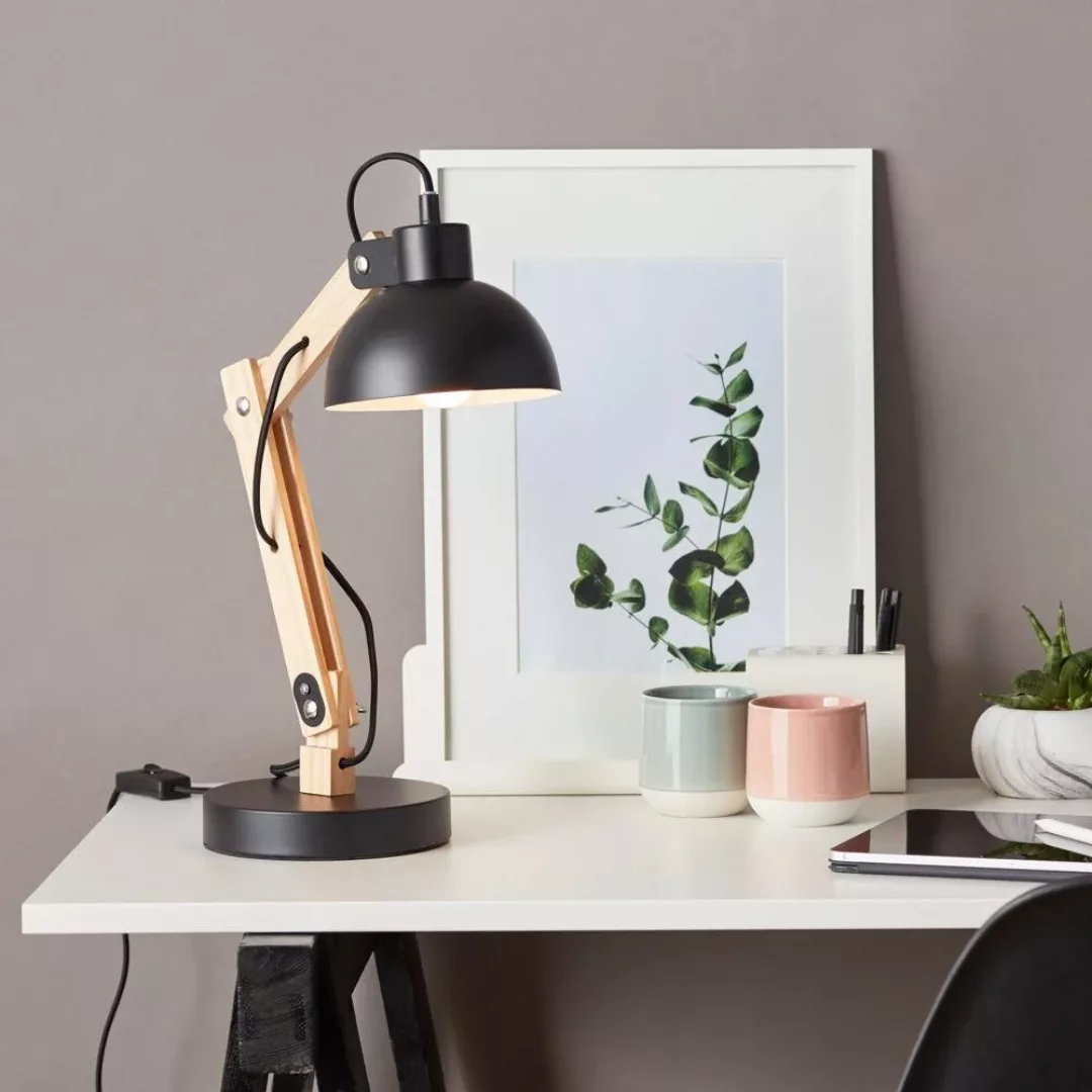 Brilliant Tischlampe Moda E27 Schwarz 41,5 cm günstig online kaufen