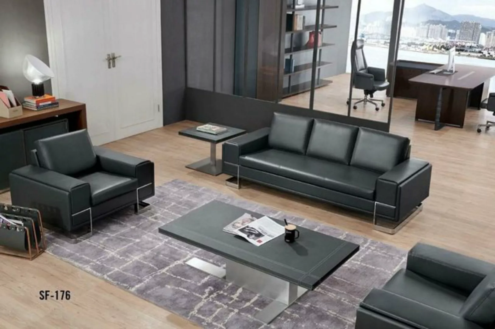 JVmoebel Sofa Sofagarnitur 3+1+1 Sitzer Design Couch Polster Sofas, Made in günstig online kaufen