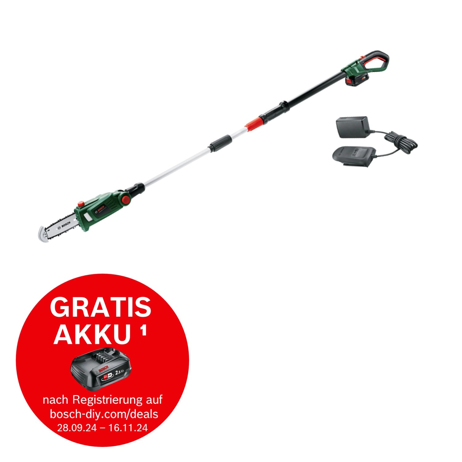 Bosch Akku Teleskop-Kettensäge UniversalChainPole 18 inkl. Akku günstig online kaufen