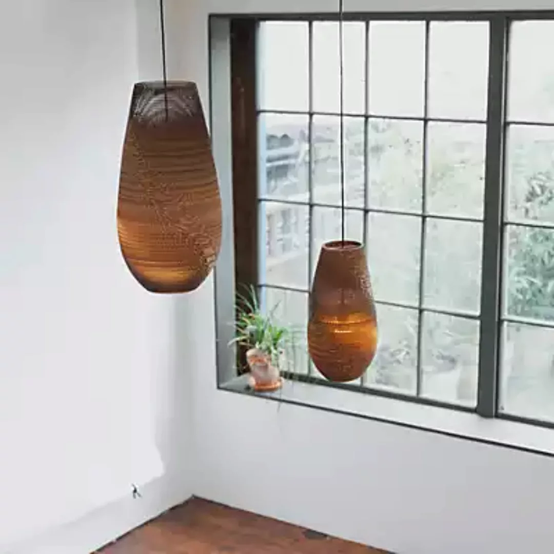 Graypants Scraplights Drop Pendelleuchte, natur - ø36 cm günstig online kaufen