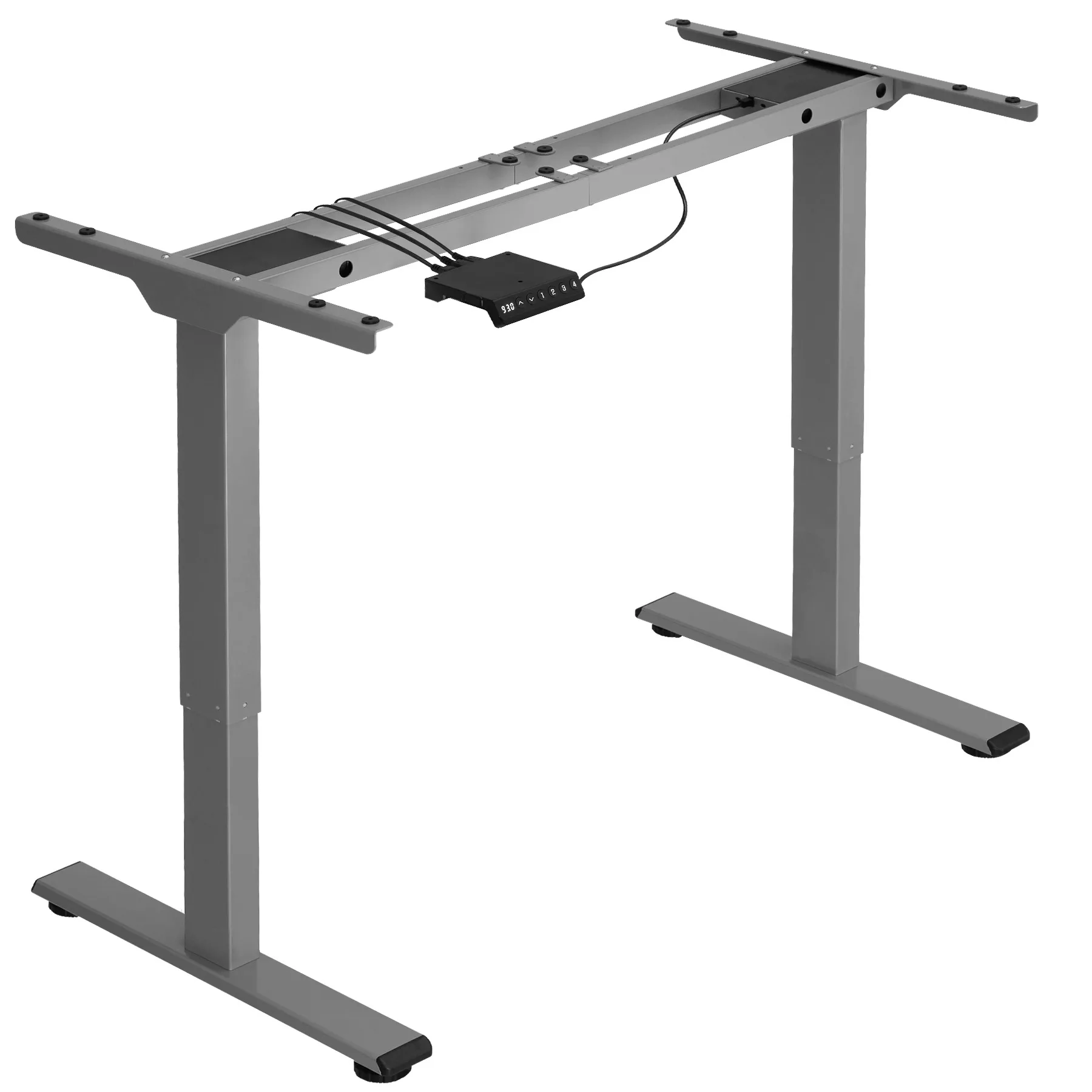 Tischgestell Melville höhenverstellbar 110-168x60x70-119cm - grau günstig online kaufen