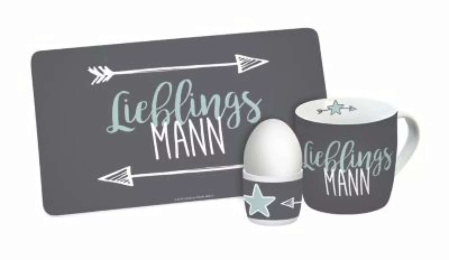 Geda Labels Frühstücksset Lieblingsmann 3-teilig Frühstückssets bunt günstig online kaufen