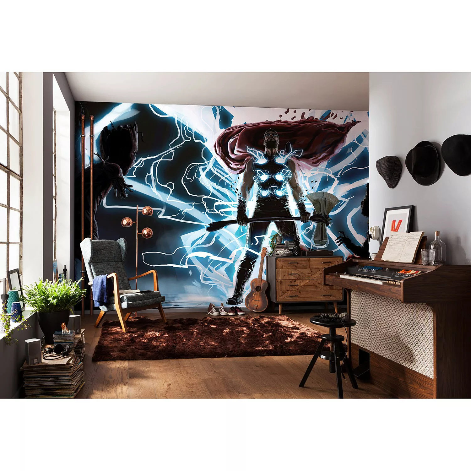 Komar Vliestapete »Thor God of Thunder«, 500x280 cm (Breite x Höhe) günstig online kaufen