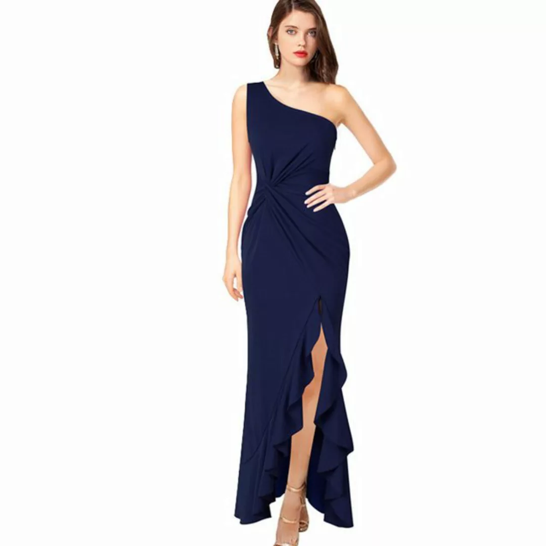KIKI Abendkleid Ein-Schulter-Abendkleider für Frauen formelle Kleider für F günstig online kaufen