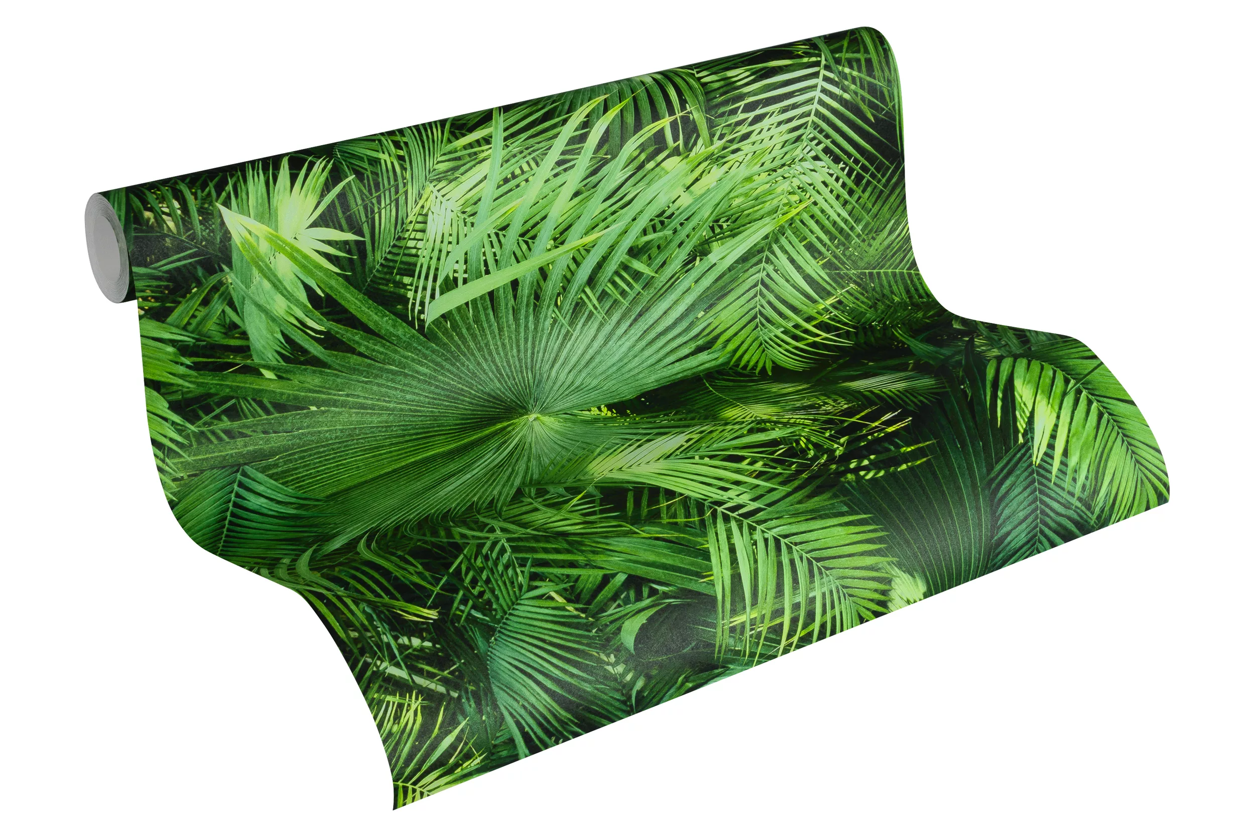 Vliestapete Palmen grün B/L: ca. 53x1005 cm günstig online kaufen