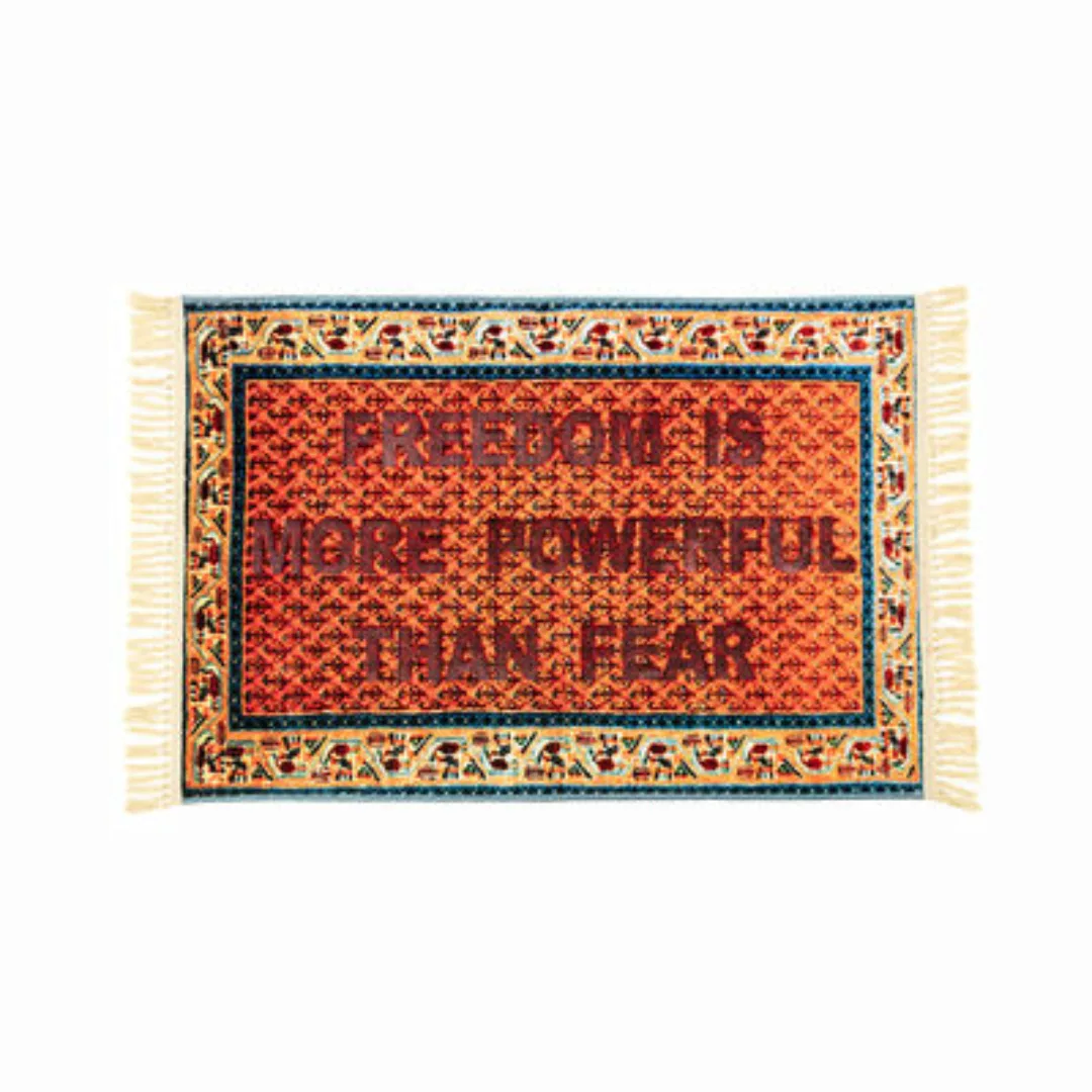 Teppich Burnt - Freedom textil bunt / 80 x 120 cm - Durch Verbrennung erhal günstig online kaufen