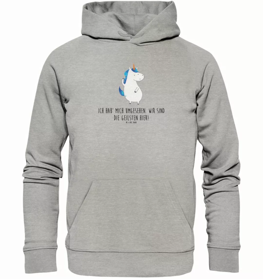 Mr. & Mrs. Panda Hoodie Größe L Einhorn Mann - Heather Grey - Geschenk, Fra günstig online kaufen