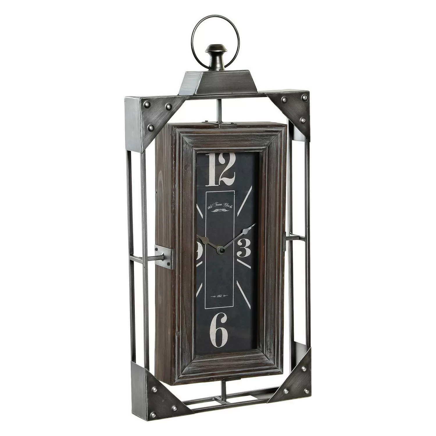 Wanduhr Dkd Home Decor Loft Holz Eisen (29 X 6.5 X 61 Cm) günstig online kaufen