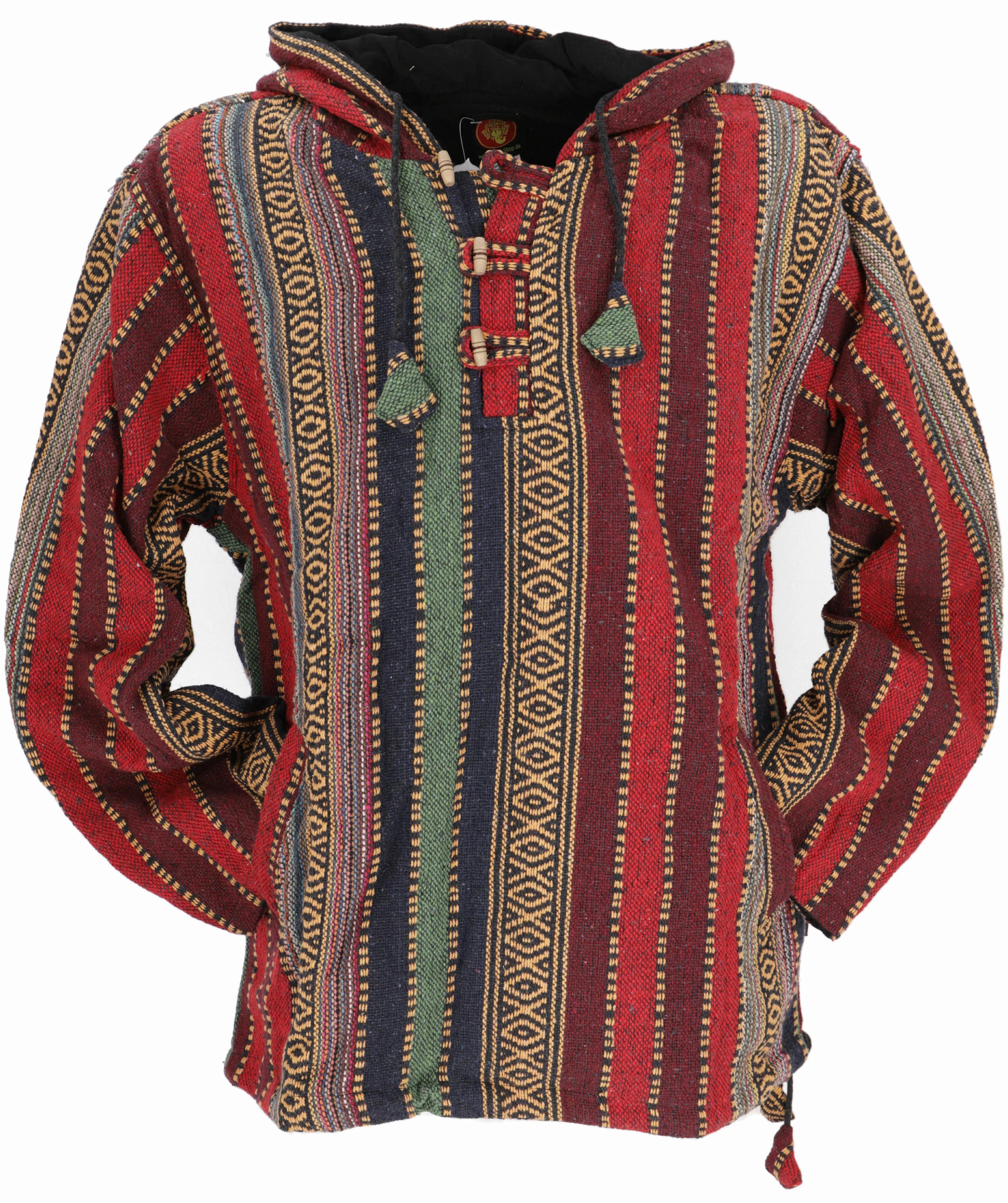 Guru-Shop Sweater Goa Kapuzenshirt, Baja Hoodie, günstig online kaufen