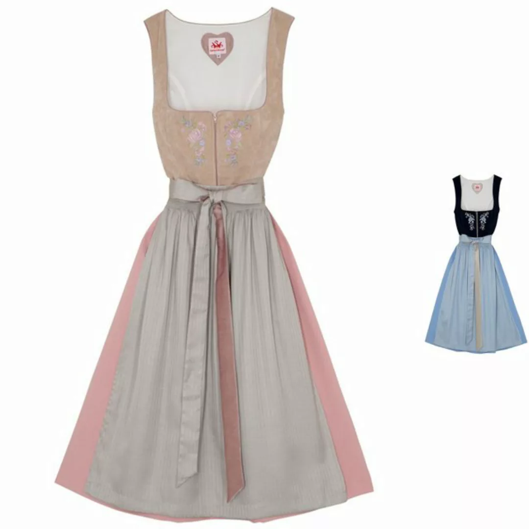 Spieth & Wensky Dirndl Cord Dirndl 2tlg. - DOLLY - dunkelblau/hellblau günstig online kaufen