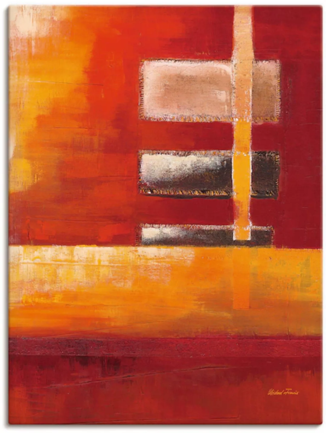 Artland Leinwandbild »Felder II - Abstrakt«, Muster, (1 St.) günstig online kaufen