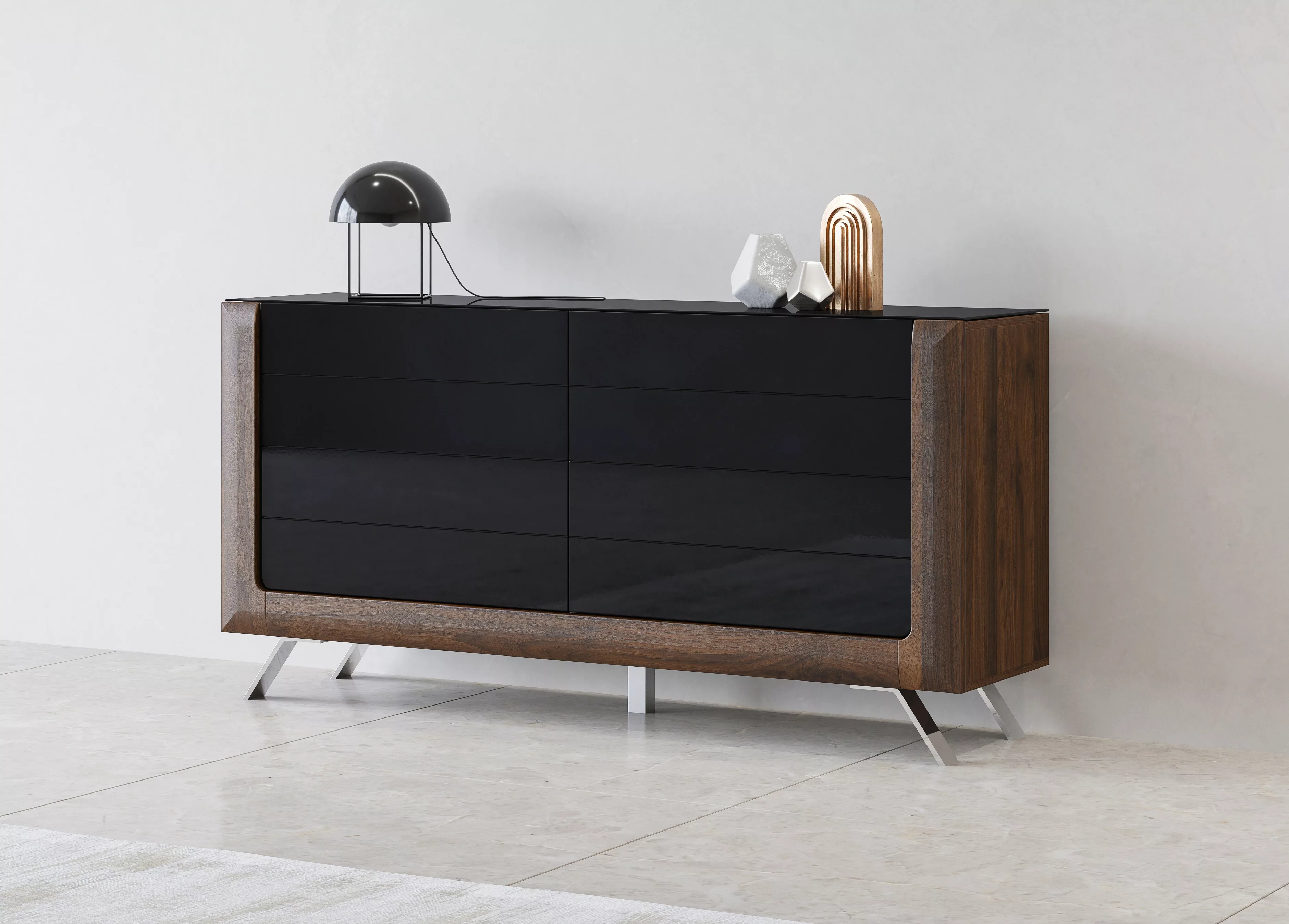 Leonique Sideboard "Kasai", Breite 160,5 cm, mit 2 Türen günstig online kaufen