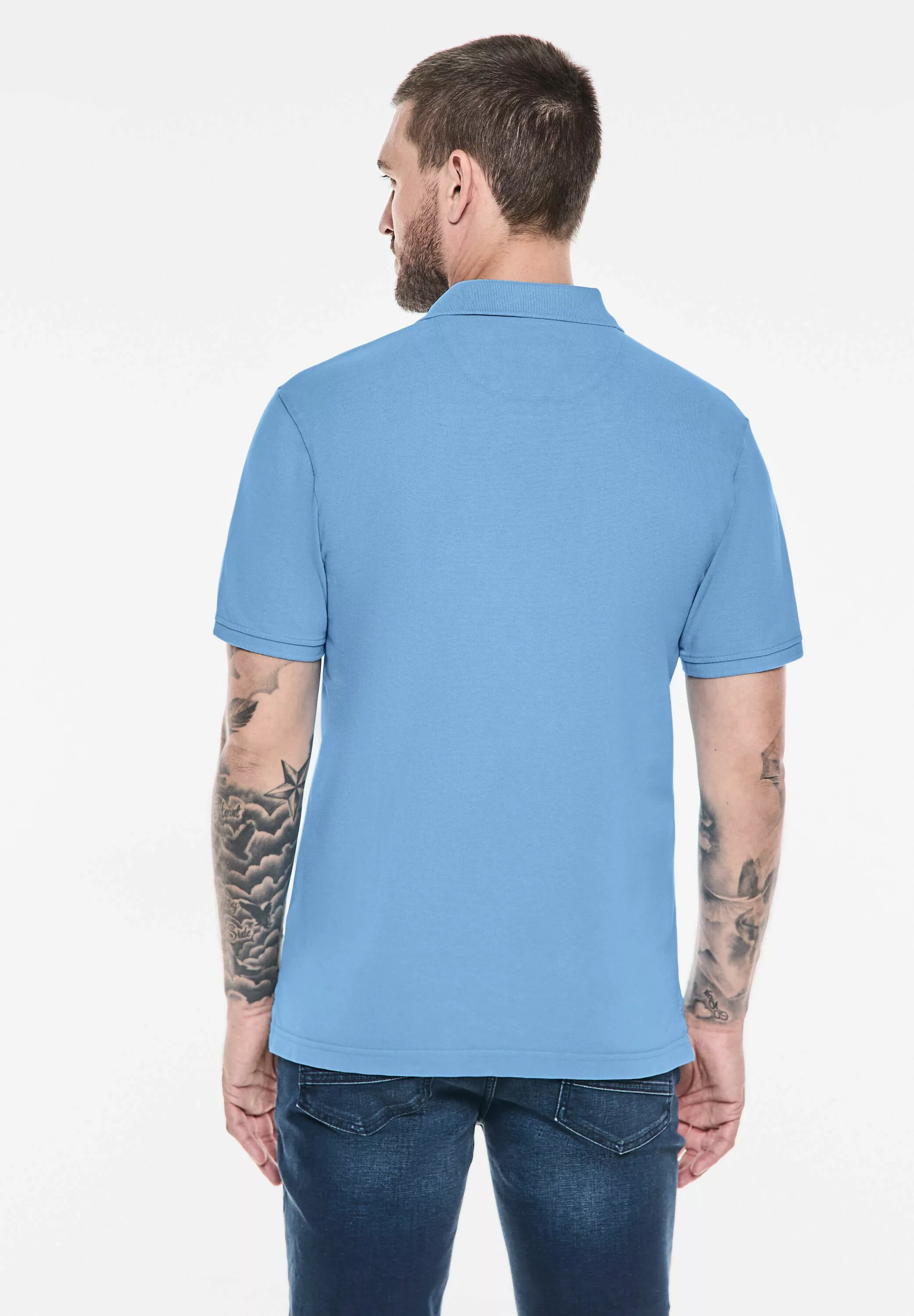 STREET ONE MEN Poloshirt, aus reiner Baumwolle günstig online kaufen