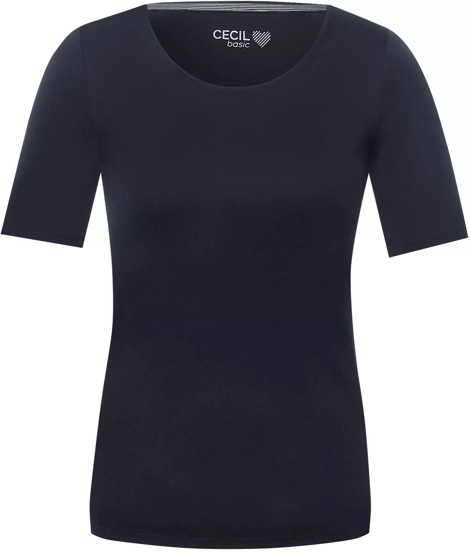 Cecil T-Shirt "Style Lena", in Unifarbe günstig online kaufen