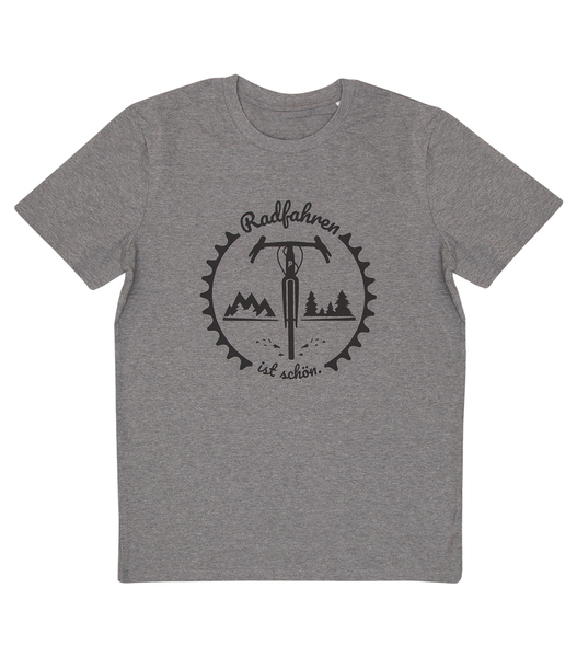 Radfahren Ist Schön - Gravel - Fair Wear Männer T-shirt - Heather Grey günstig online kaufen