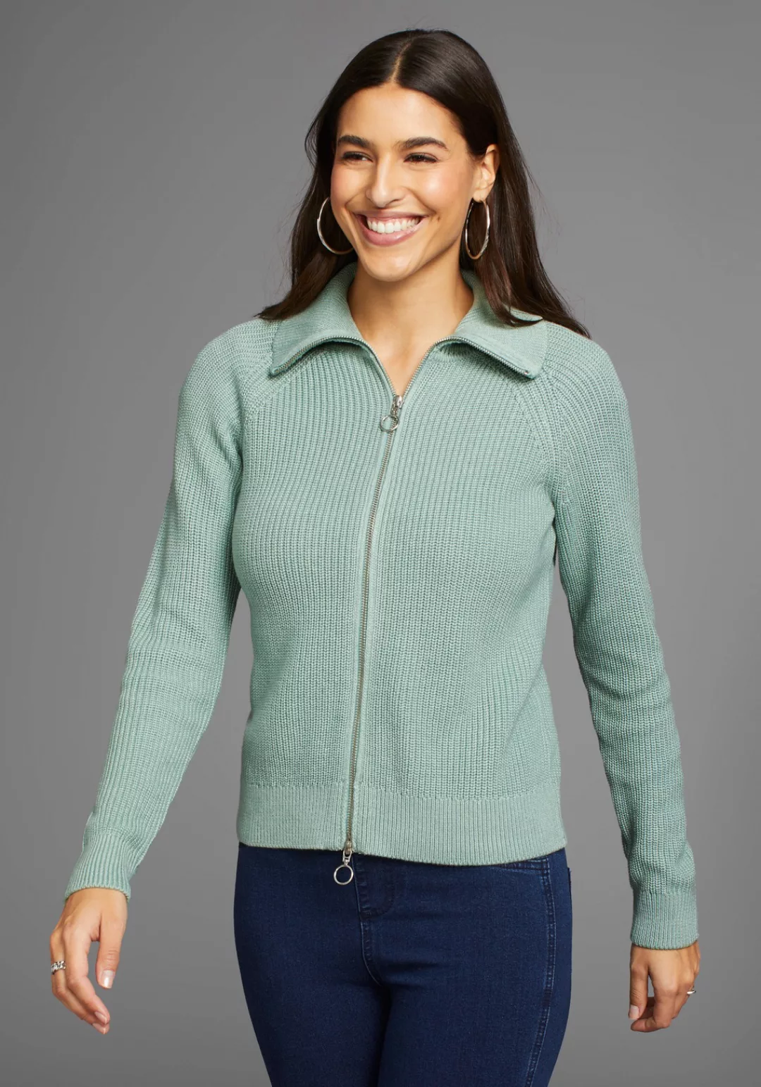 Laura Scott Cardigan mit Troyer Kragen - NEUE KOLLEKTION günstig online kaufen