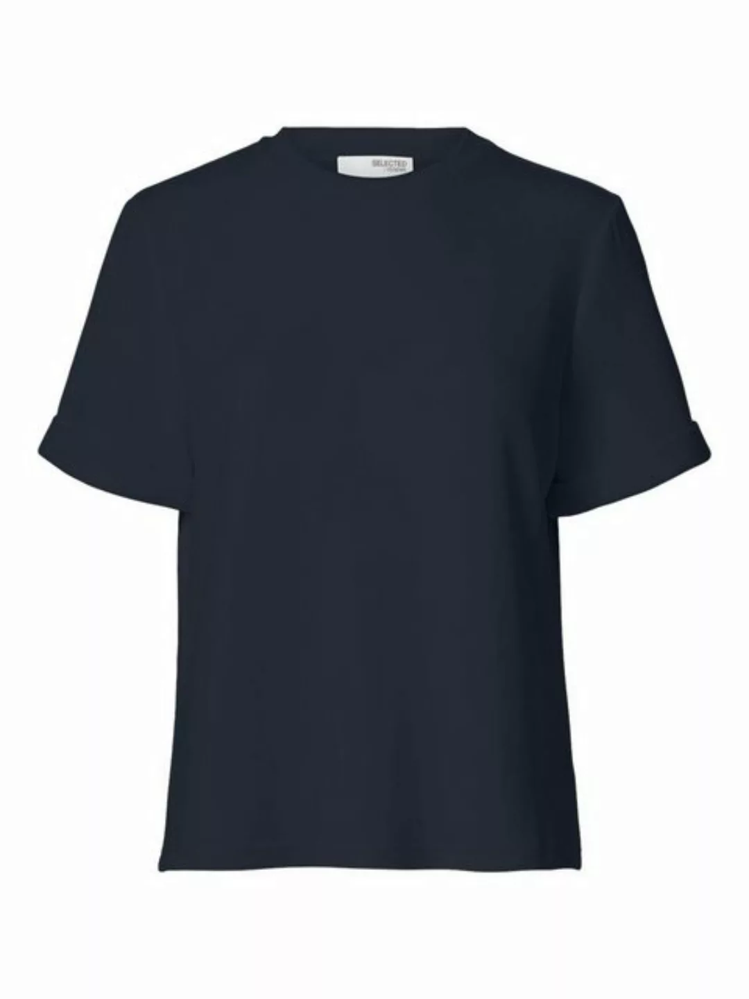 SELECTED FEMME Blusenshirt SLFTENNY SS O-NECK FOLD UP TEE D2 günstig online kaufen