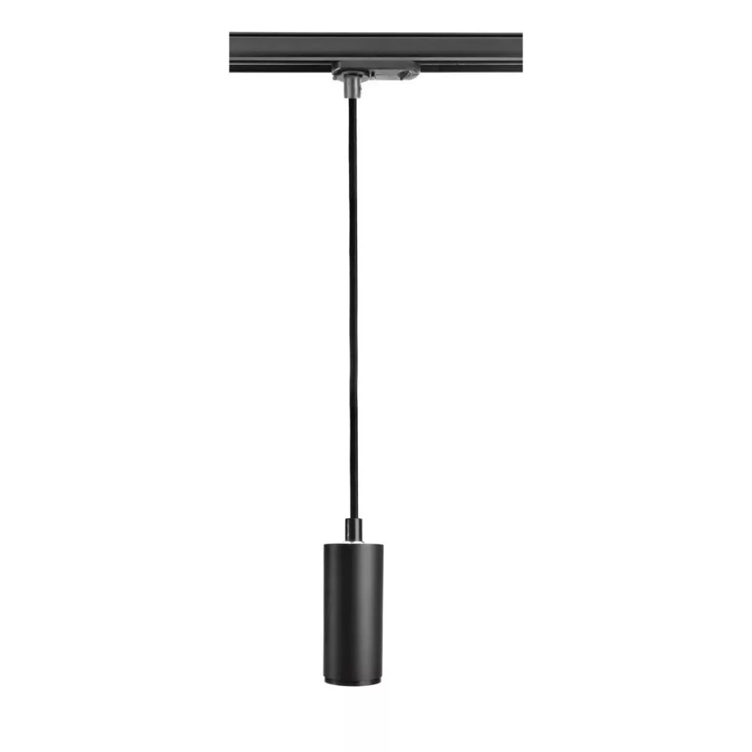 LED 1-Phasen Schienensystem Pendelleuchte Lucea in Schwarz 10W 750lm günstig online kaufen