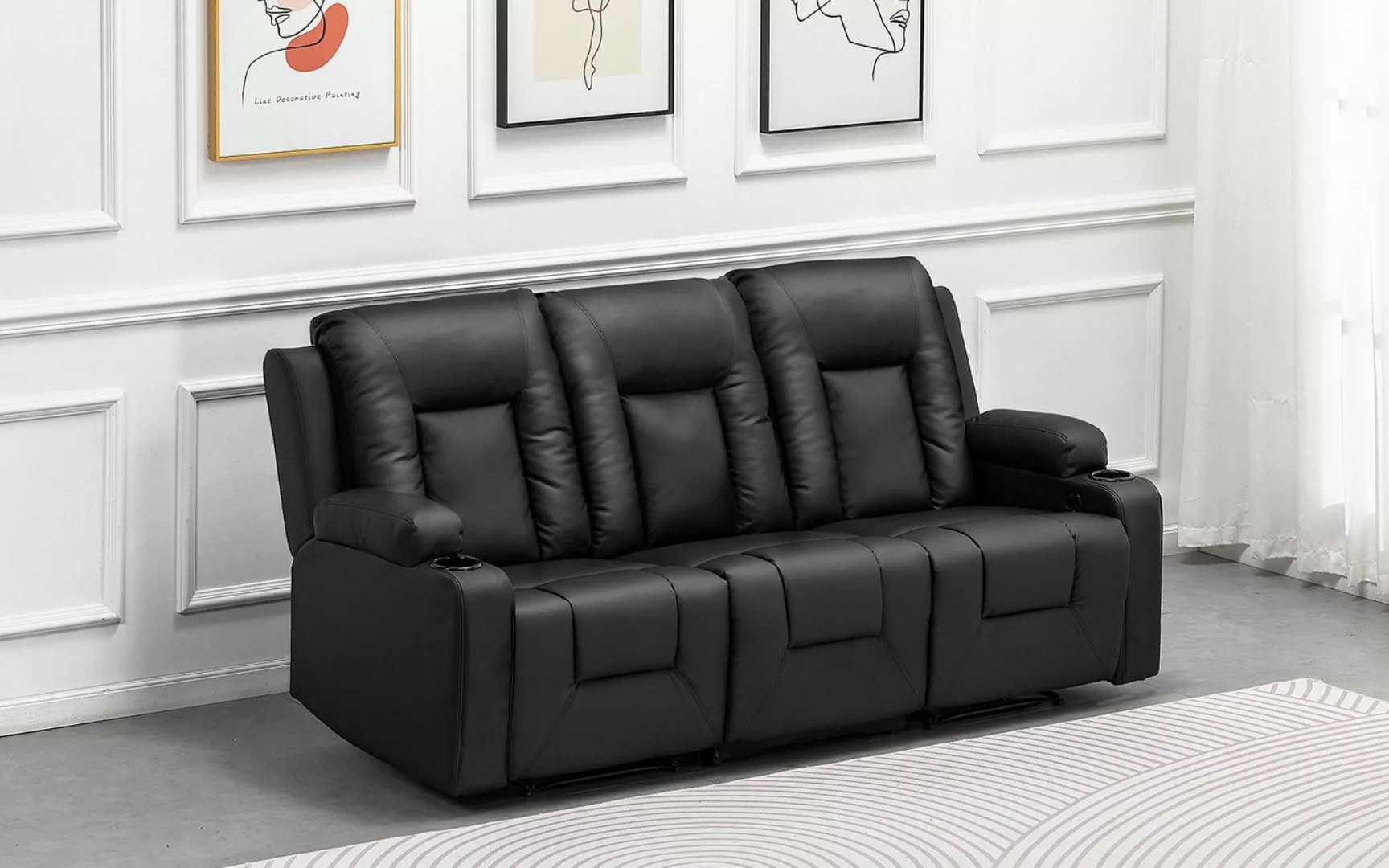 COMHOMA Sofa Relaxsessel Massagesessel Fernsehsessel mit Liegefunktion, Dic günstig online kaufen