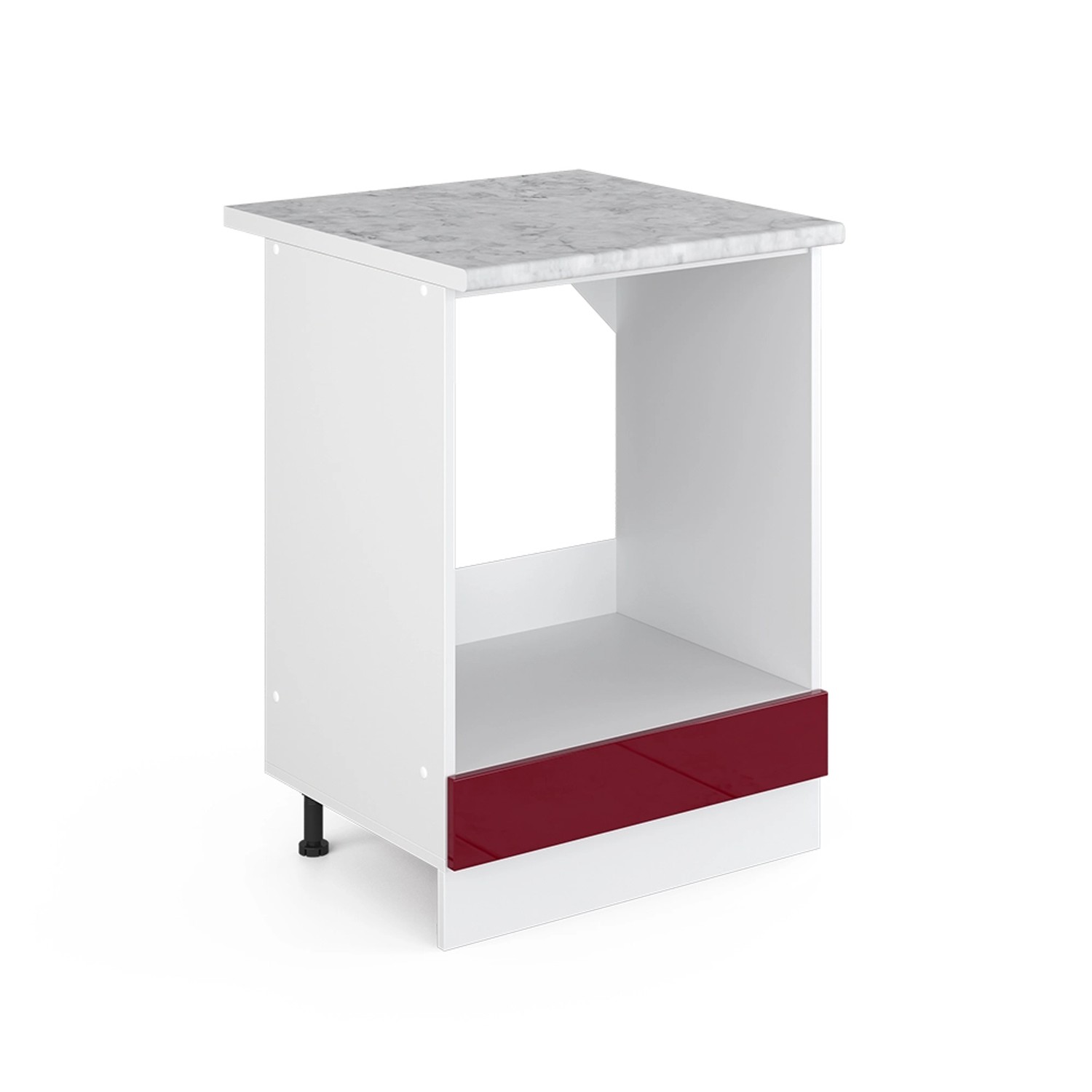 Vicco Herdumbauschrank R-Line, Bordeaux Hochglanz/Weiß, 60 günstig online kaufen