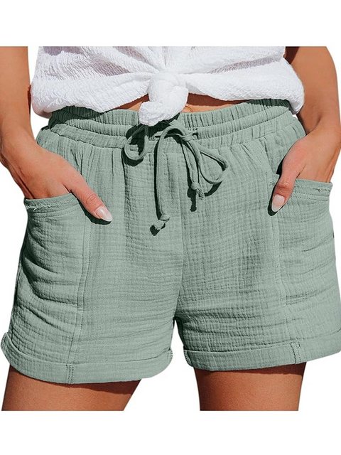 KIKI Shorts Sommermode, lässige Hose mit hoher Taille, lockere Shorts günstig online kaufen