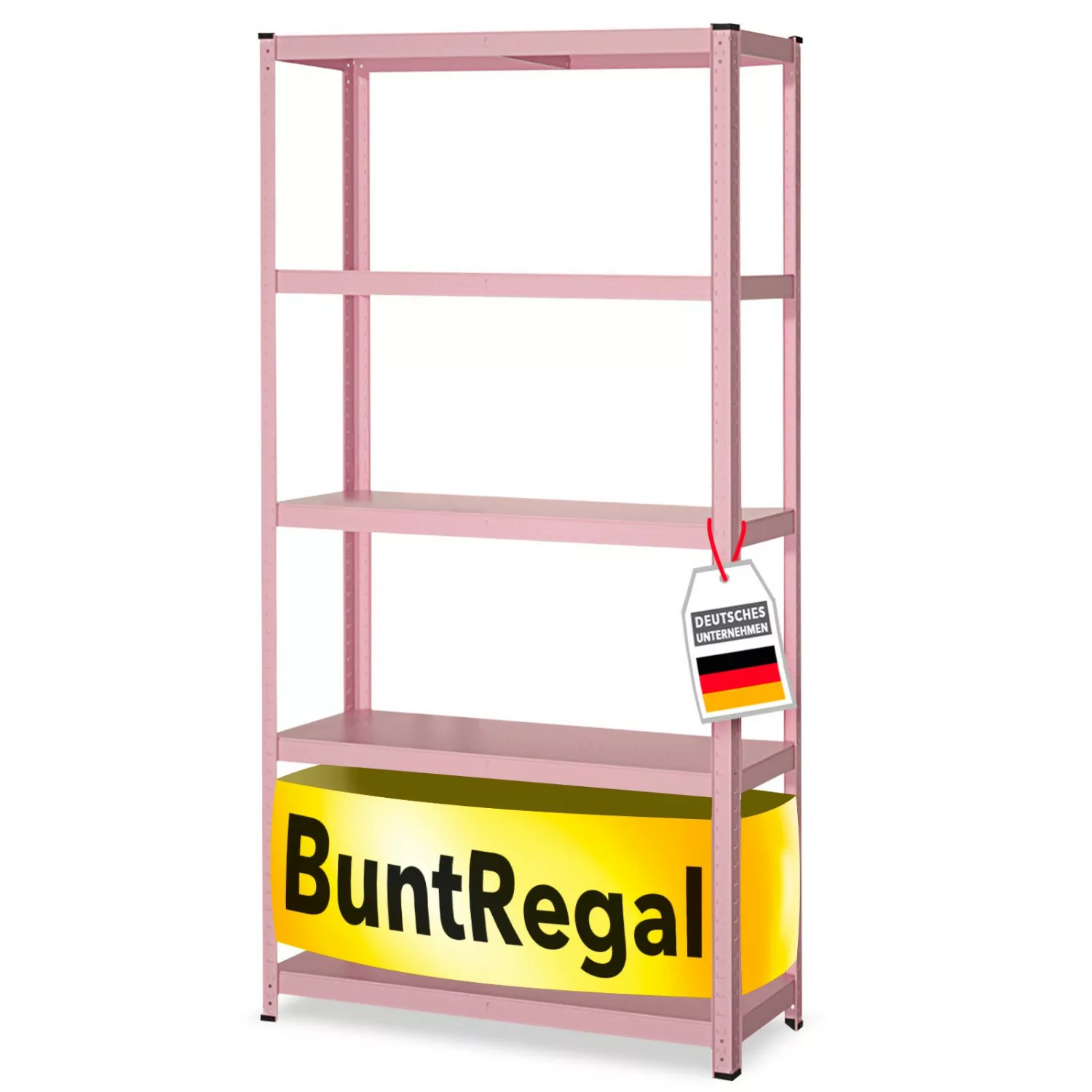 KARAT Buntregal Kleur Pastellfarben Modernes Wohnregal Hellrosa 172 x 90 x günstig online kaufen