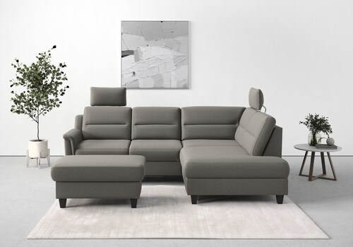 sit&more Ecksofa "Farö L-Form", inklusive Federkern, wahlweise mit Bettfunk günstig online kaufen