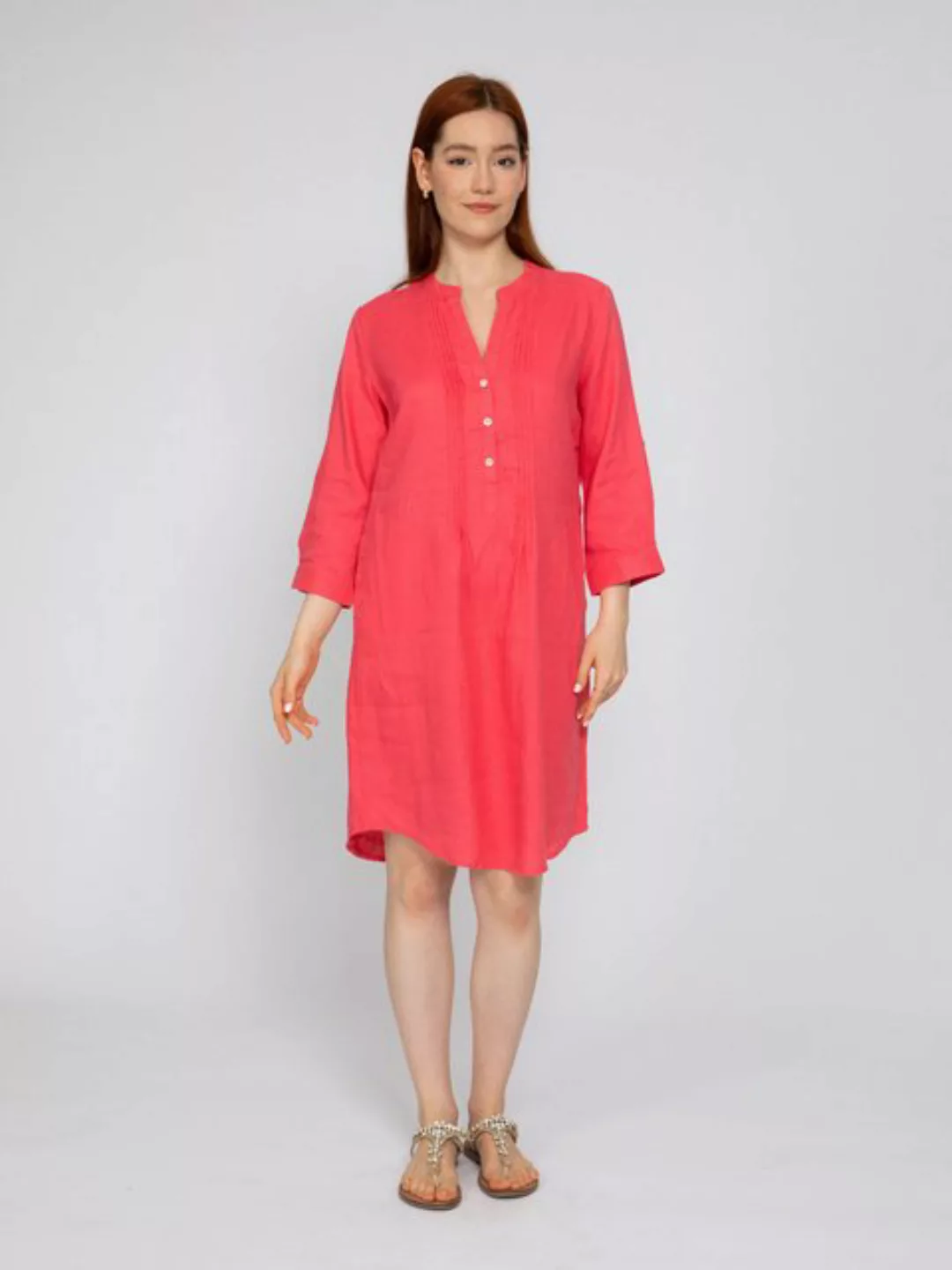 VICCI Germany A-Linien-Kleid aus Leinen günstig online kaufen