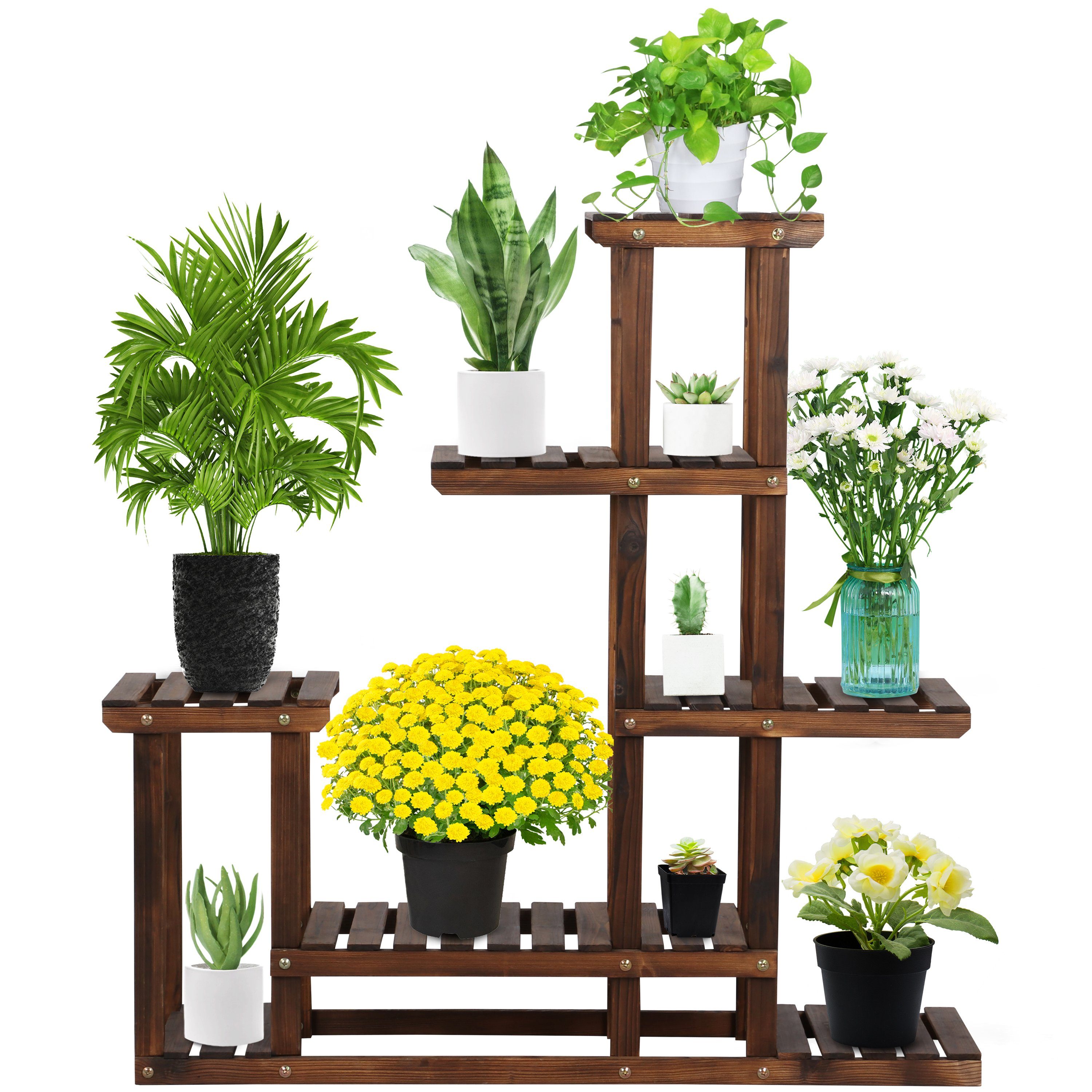 Yaheetech Blumenständer, Blumentreppe Pflanzenregal günstig online kaufen
