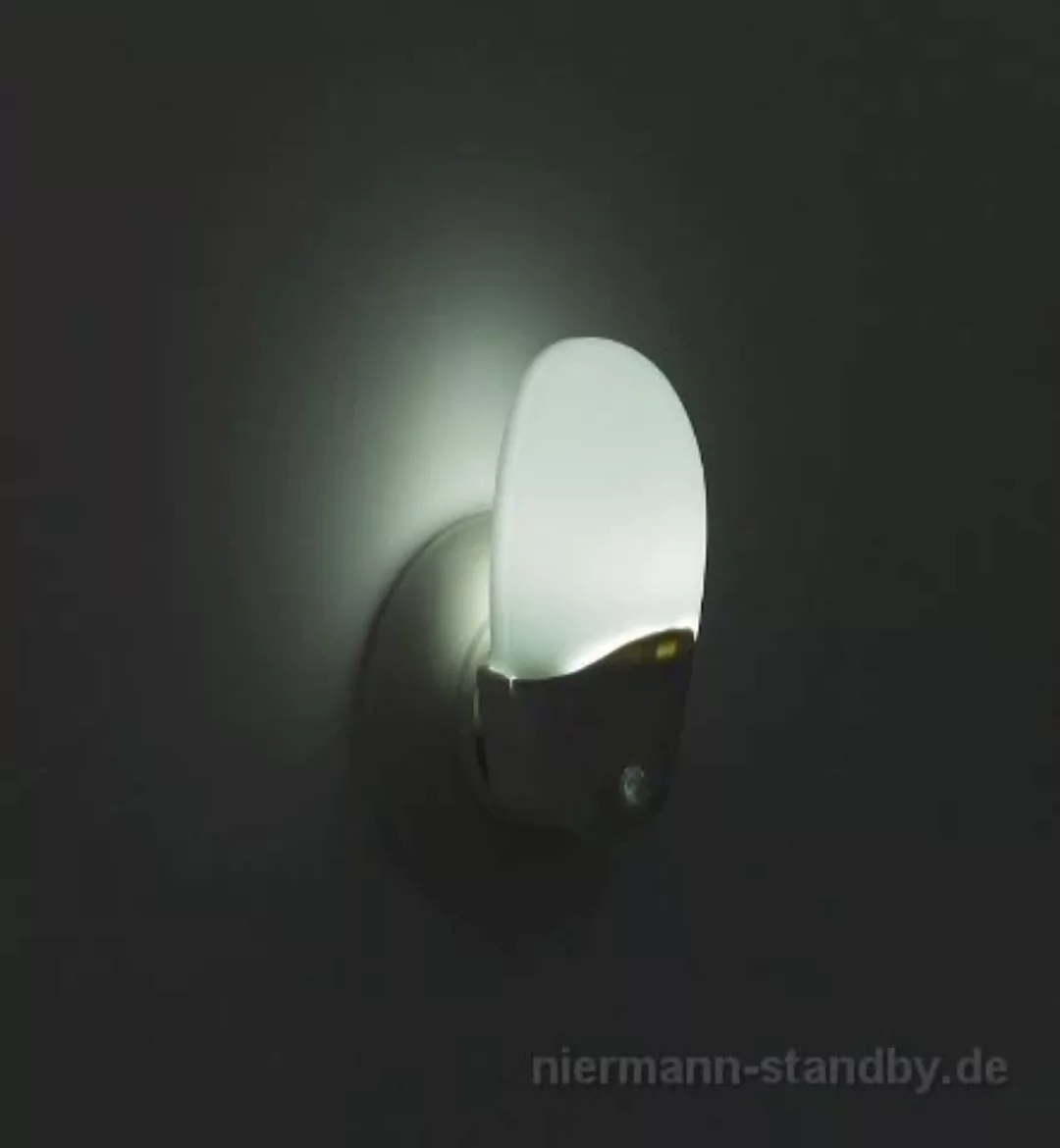 Steckdosenleuchte Nachtlicht Höhe 7,7 cm weiß 1-flammig oval günstig online kaufen