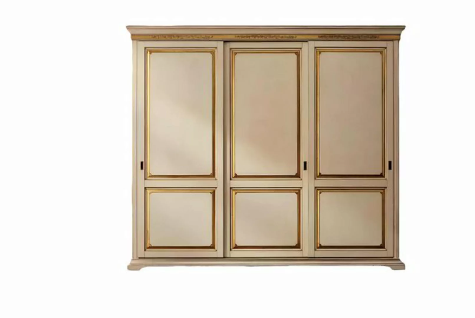 Xlmoebel Kleiderschrank Holzschrank für das Schlafzimmer in Beige mit Desig günstig online kaufen