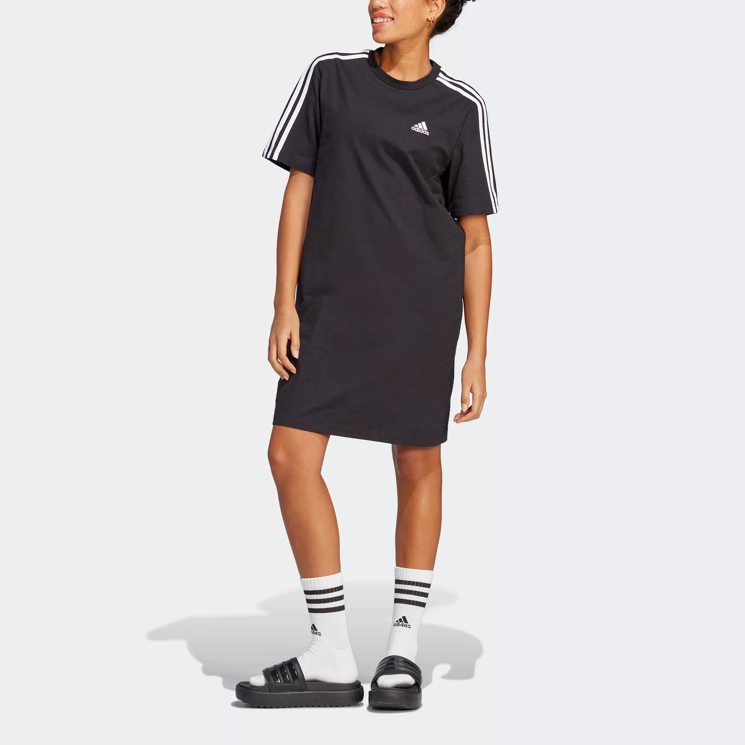 adidas Sportswear Shirtkleid W 3S BF T DR (1-tlg) günstig online kaufen