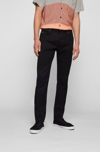 BOSS ORANGE Slim-fit-Jeans "Delaware BC-L-C", mit Leder-Markenlabel am hint günstig online kaufen