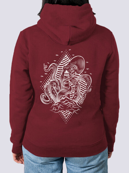 Unisex Captain Oktopus Premium Hoodie Aus Bio-baumwolle günstig online kaufen